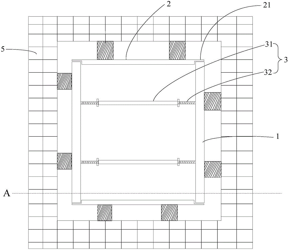 Tool-type building plate descending device and construction method thereof