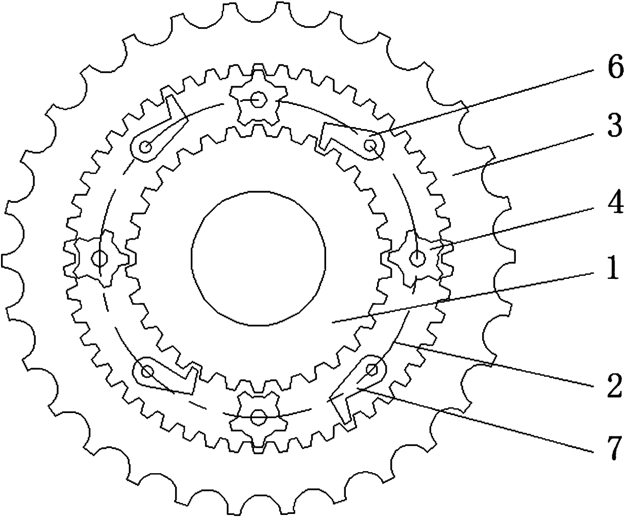 Bidirectional driving wheel disk