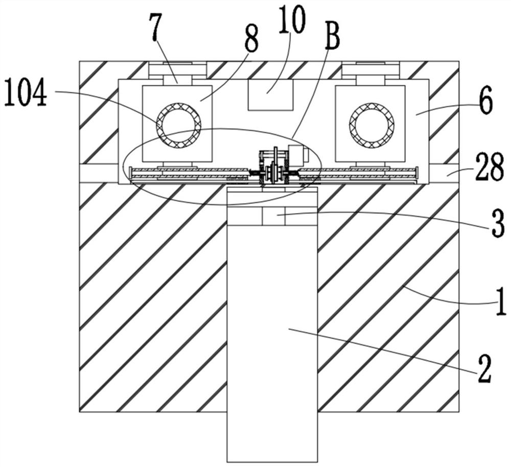 Pesticide spraying device capable of automatically adjusting spraying distance and used for crop planting