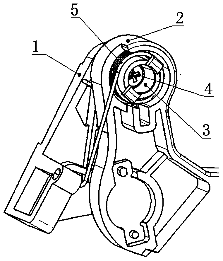 Rotary shaft structure of instrument board storage box