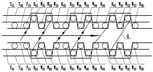 A kind of open field jacquard velvet and its weaving method