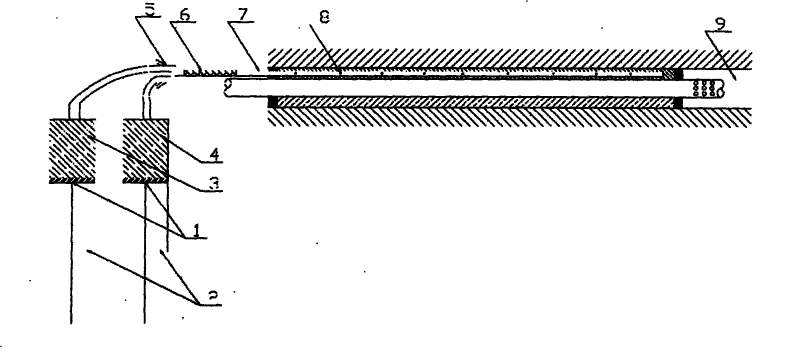 Hole sealing method for gas drainage drill