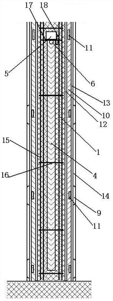 A heat-sensitive fireproof and thermal insulation wall