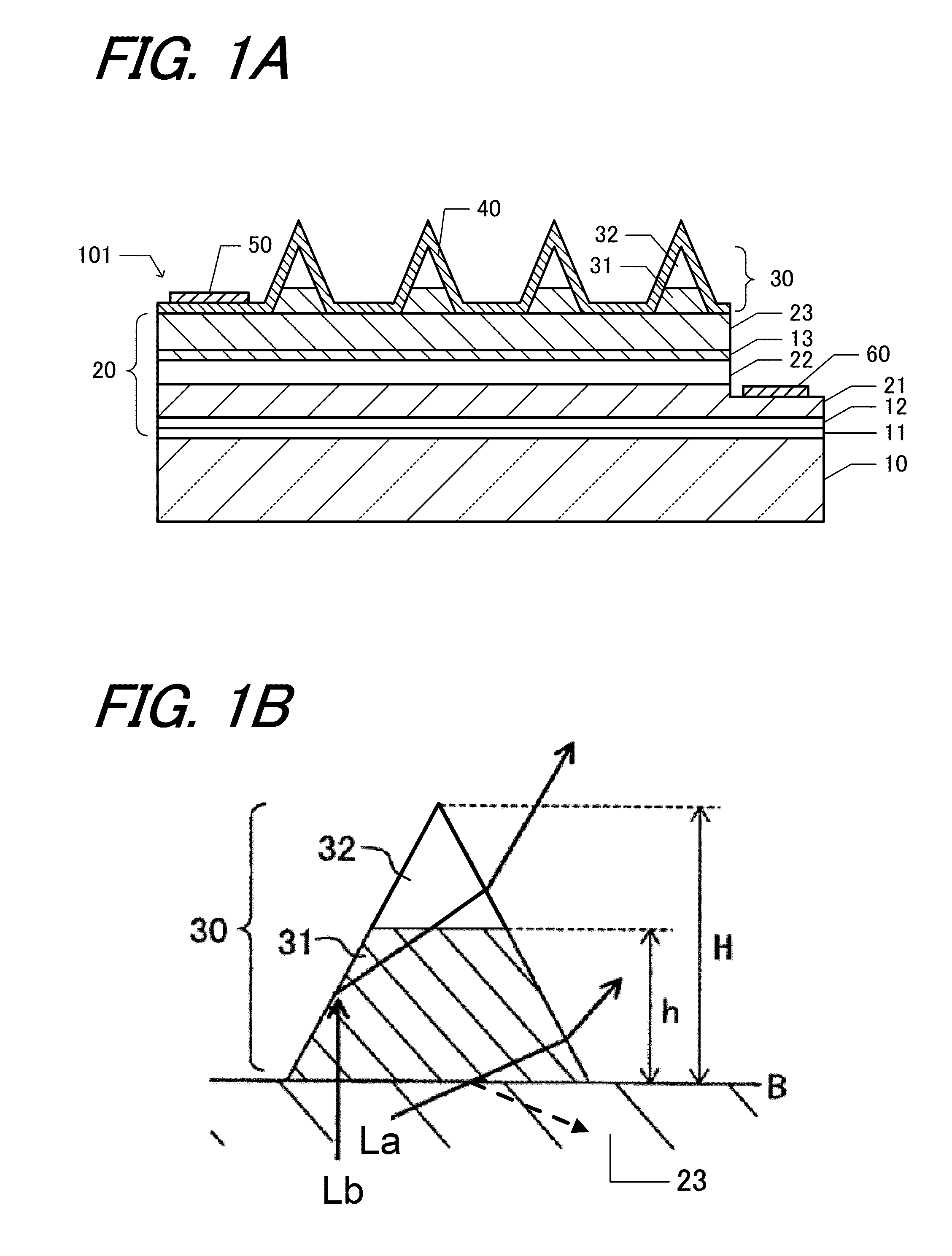 Nitride semiconductor light emitting device with surface texture and its manufacture