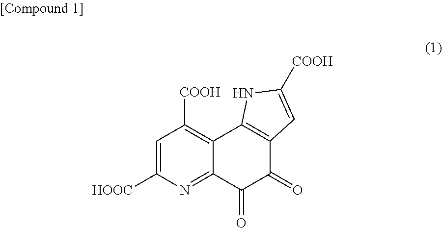 Pyrroloquinoline quinone in free form
