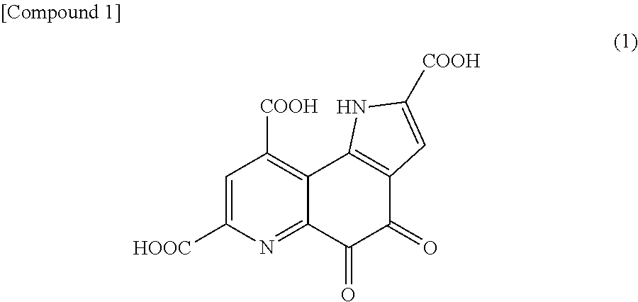 Pyrroloquinoline quinone in free form