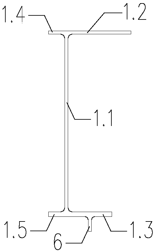 Combined suspended monorail traffic track beam and its processing technology