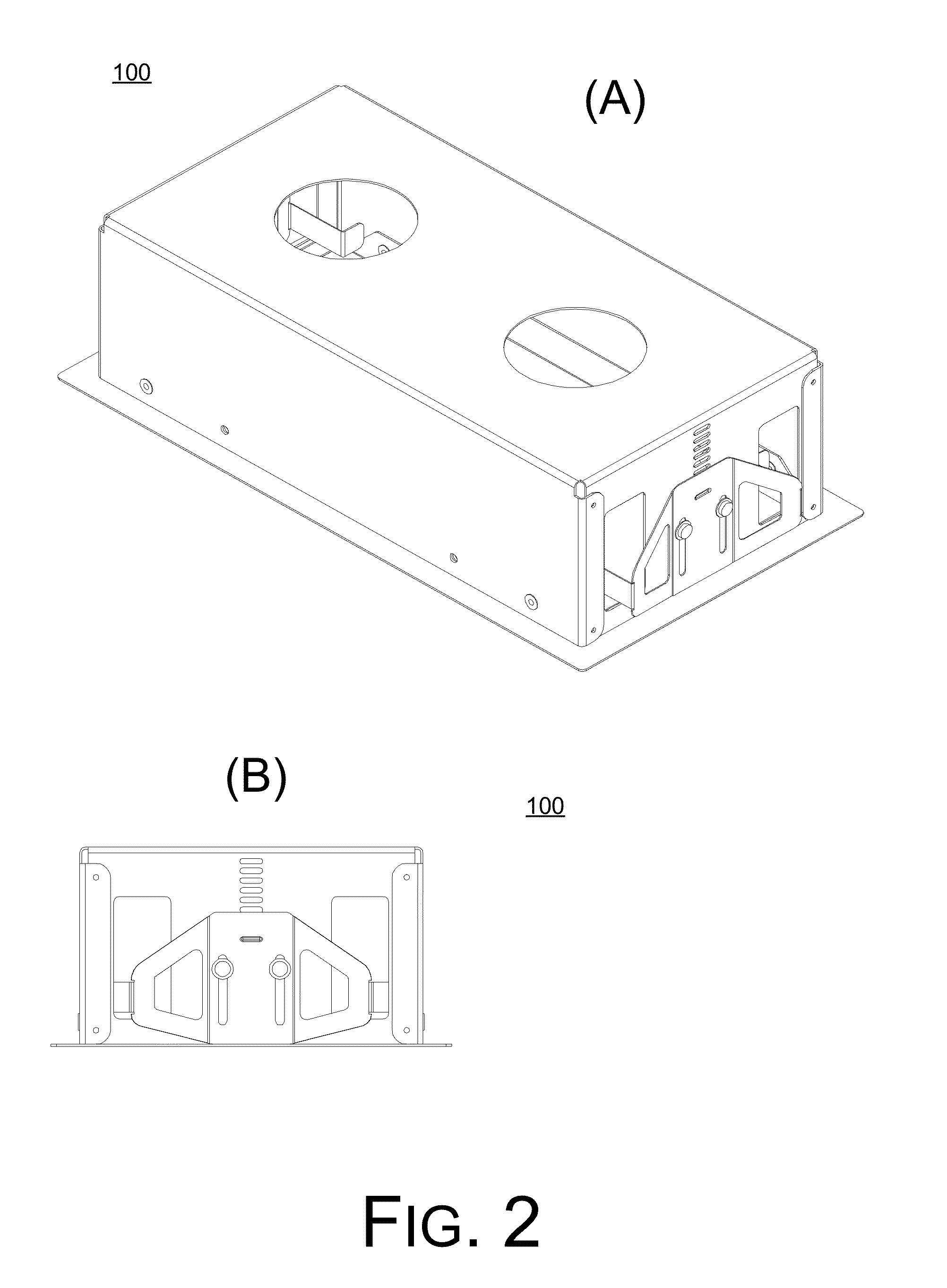 Recessed Lamp Housing With Adjustable Spring Clipping Device
