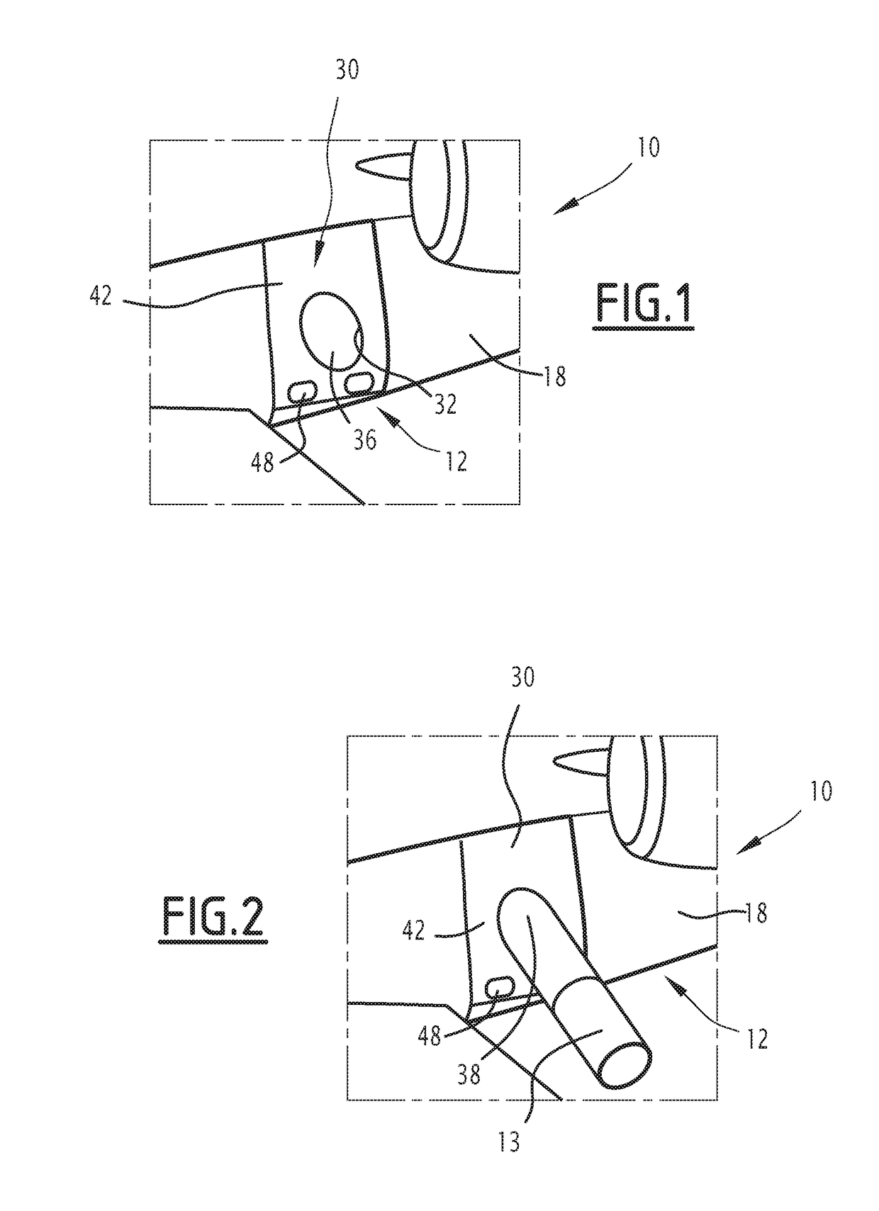 System for dropping a package from an aircraft, related aircraft and method