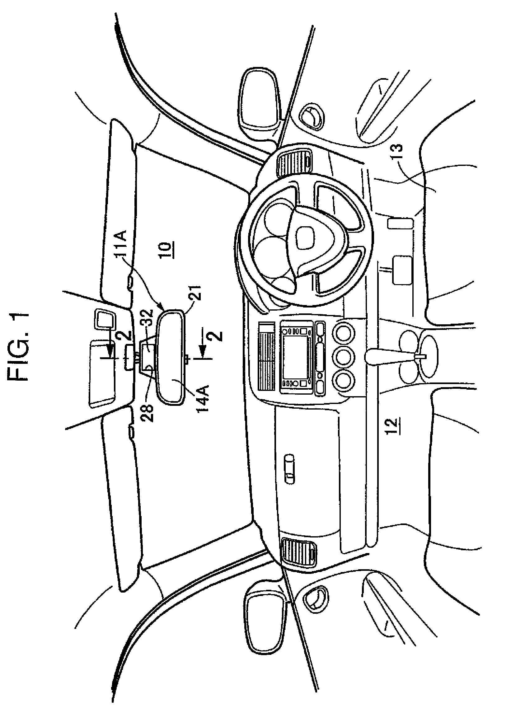 Rear-view mirror system with display device