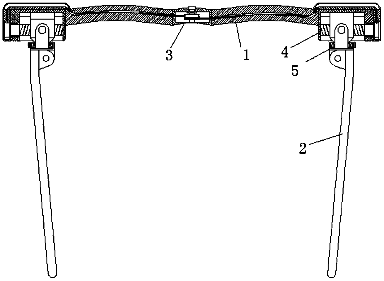 Glasses with adjustable glasses legs and using method thereof