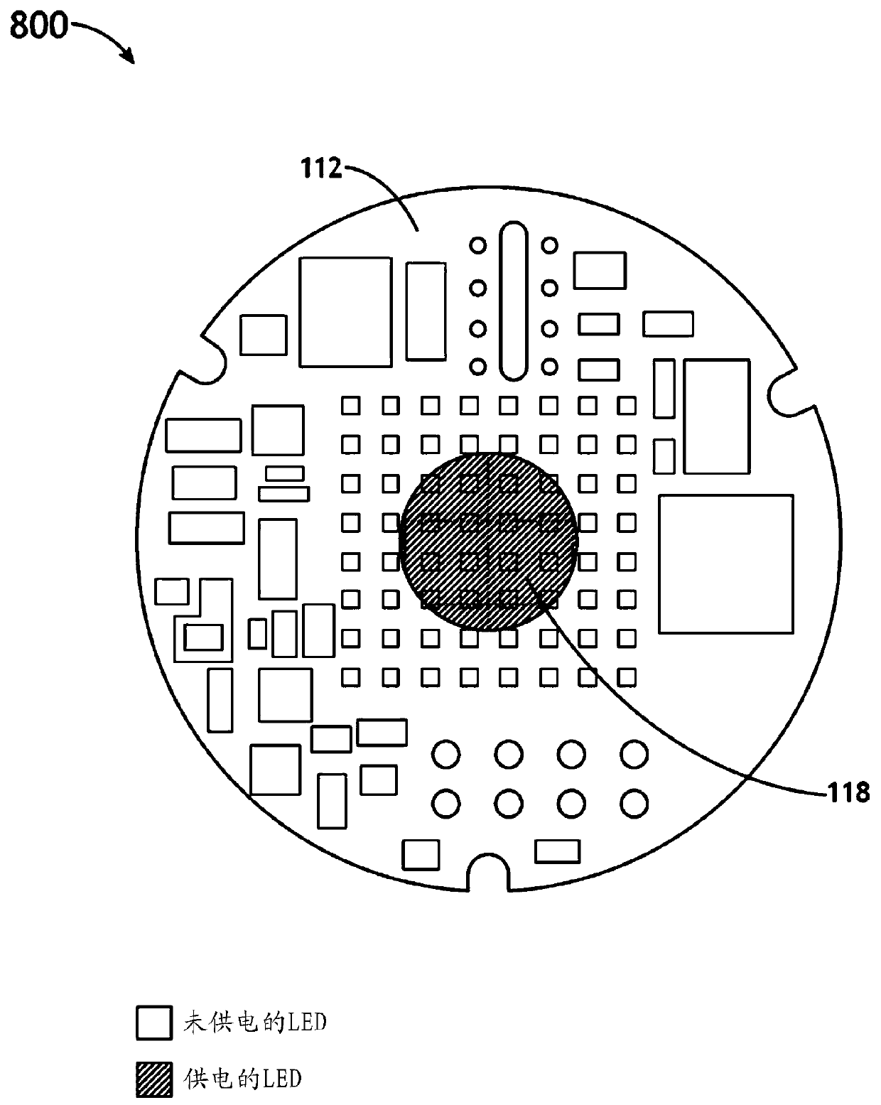 Controllable Micro Light Emitting Diode System and Method