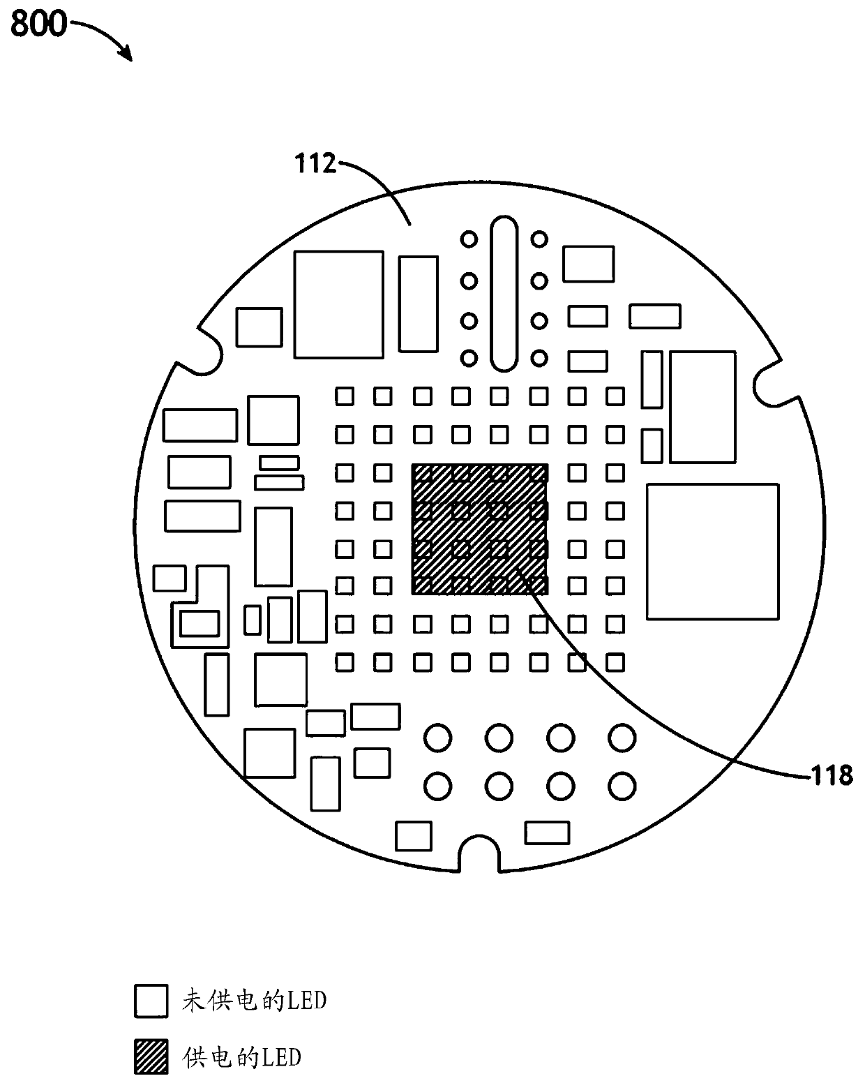 Controllable Micro Light Emitting Diode System and Method