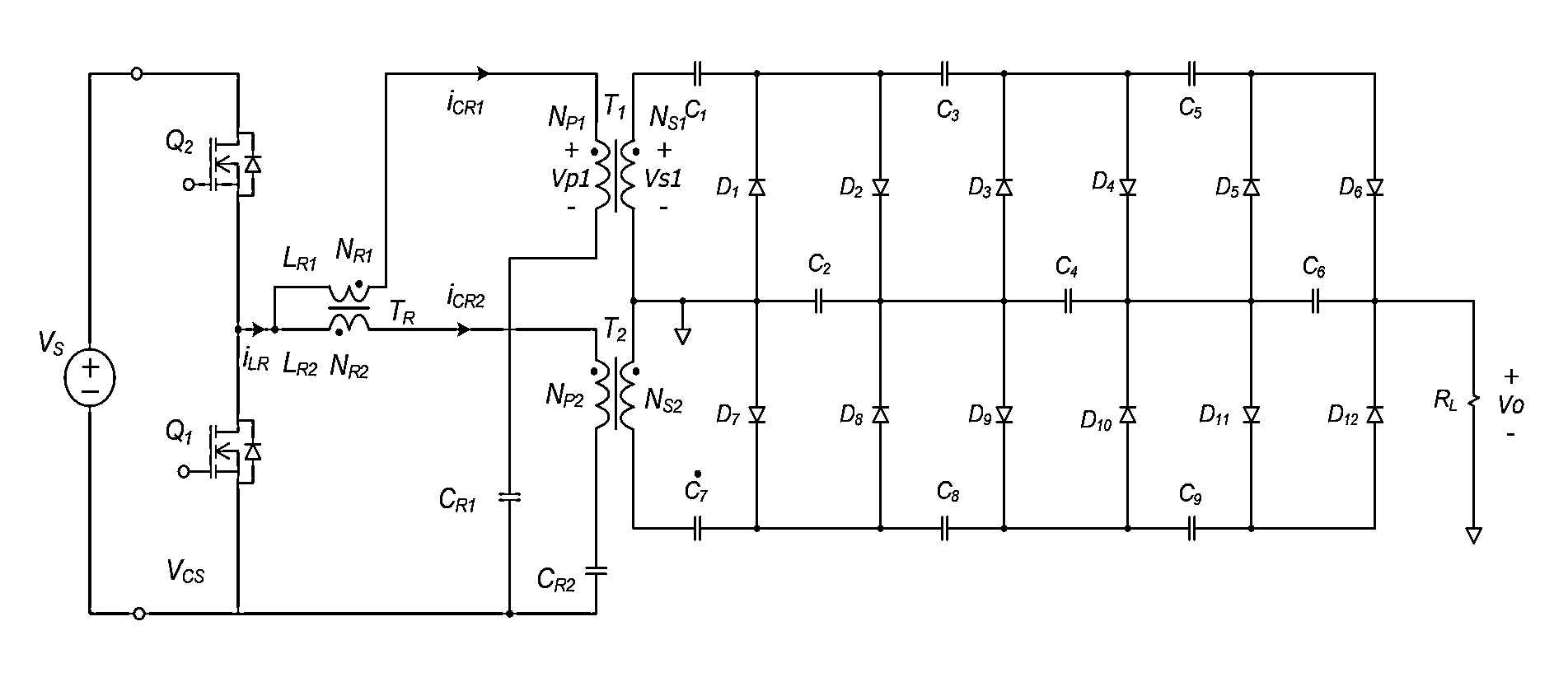 High voltage switching power supply