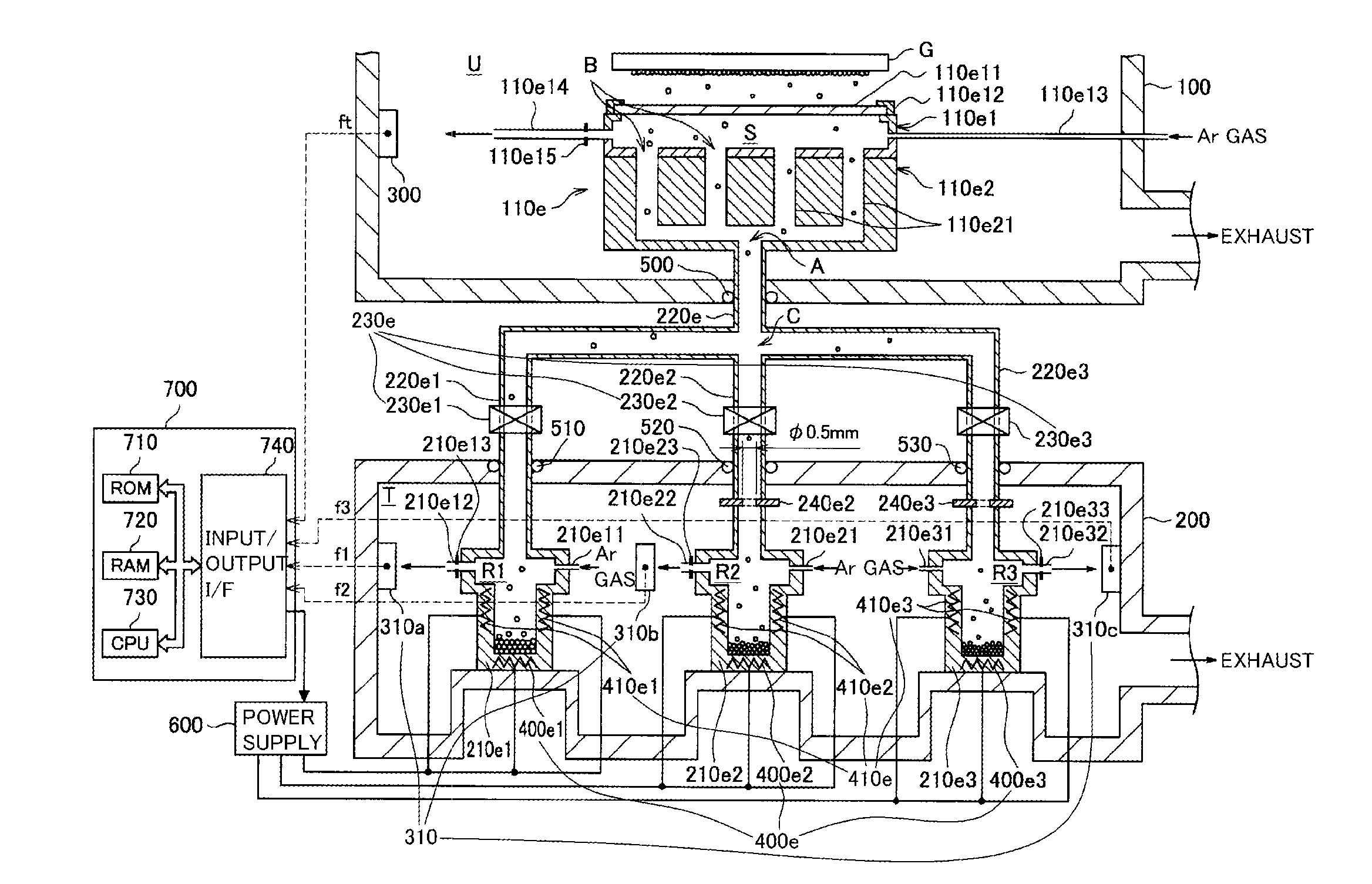 Evaporating apparatus, apparatus for controlling evaporating apparatus, method for controlling evaporating apparatus and method for using evaporating apparatus