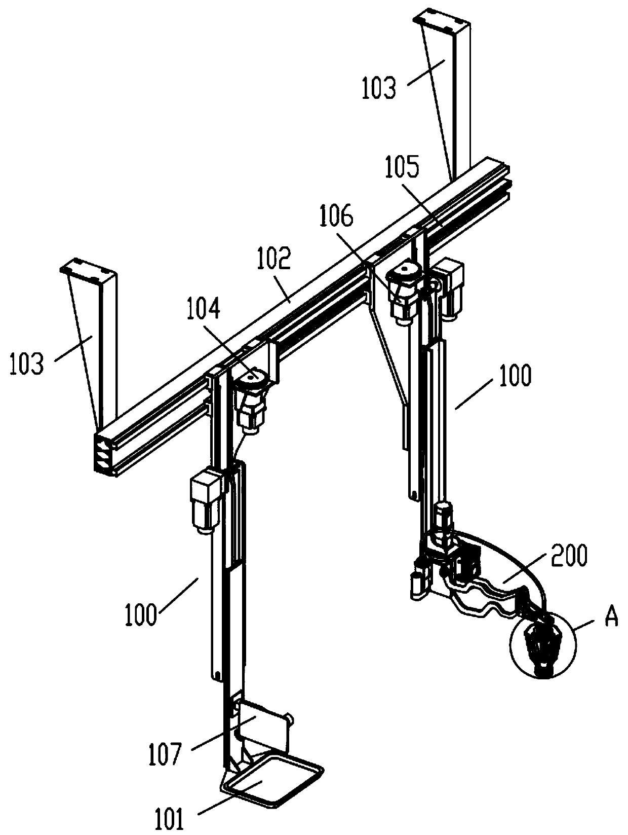 A smart restaurant with three-claw manipulator