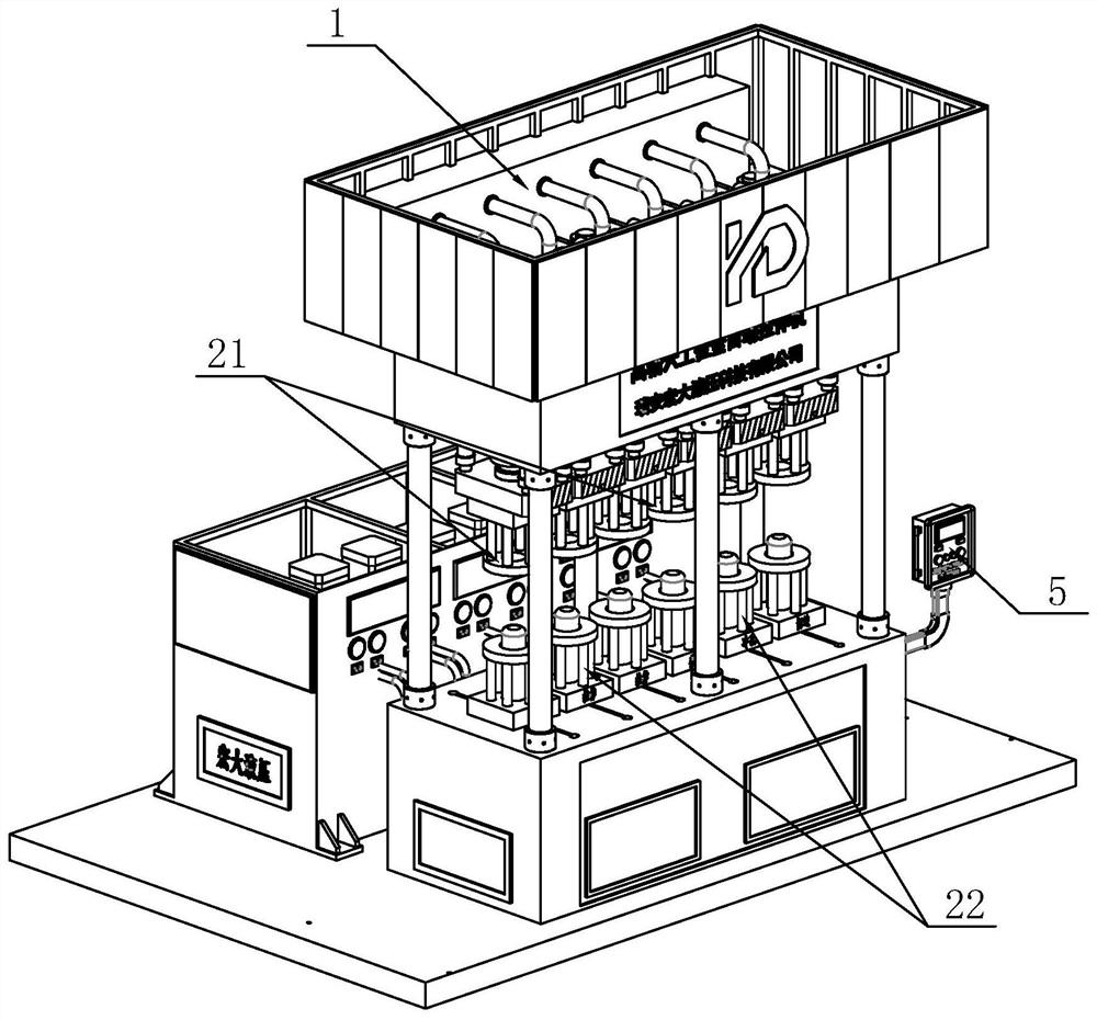 Full-automatic remote control multi-station servo hydraulic machine