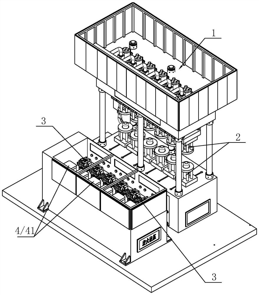 Full-automatic remote control multi-station servo hydraulic machine