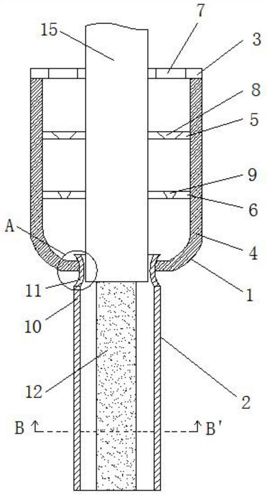 Throat pipe type airflow drafting device for production of warm-keeping velvet materials