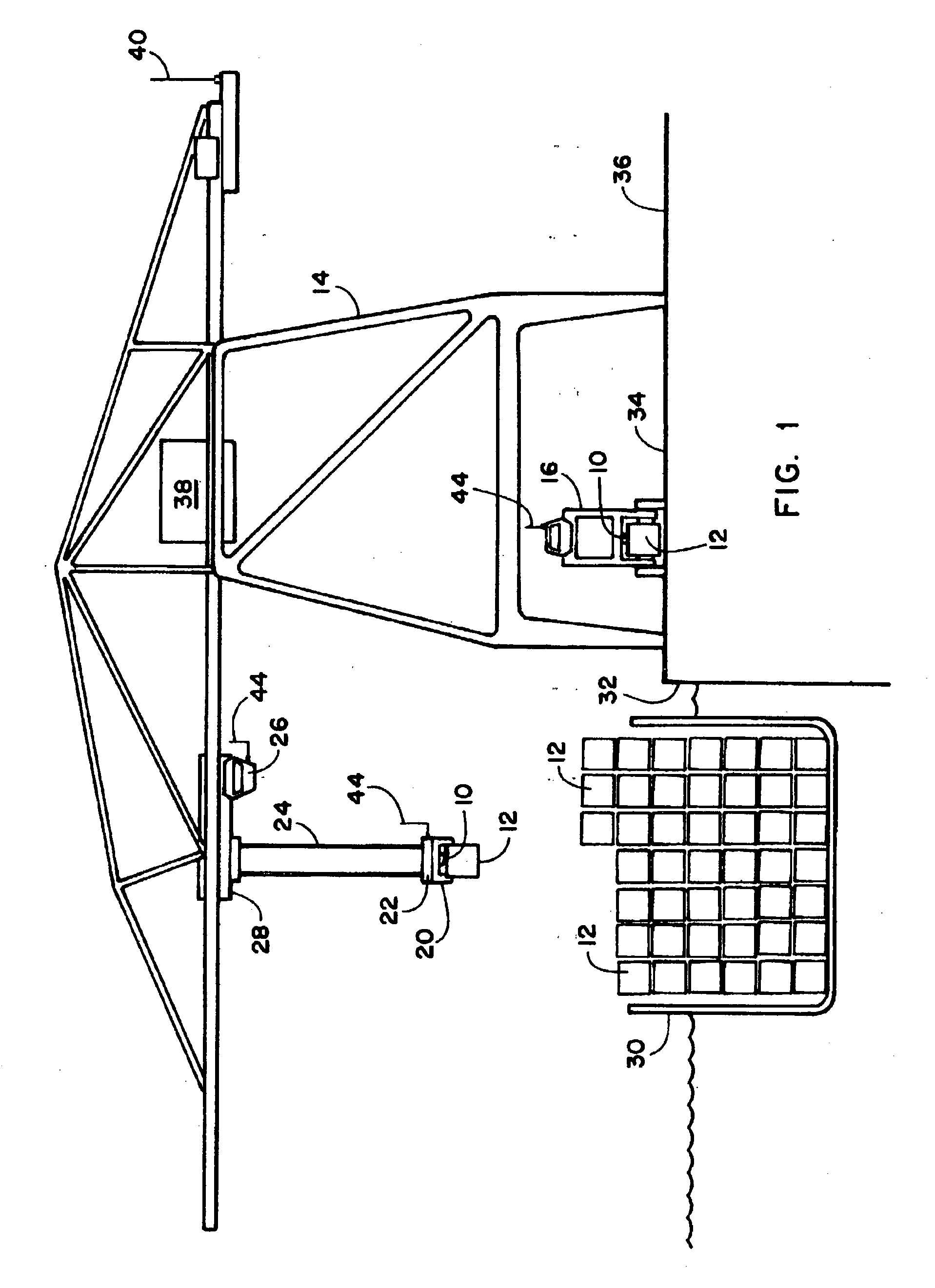 Crane mounted cargo container inspection apparatus and method