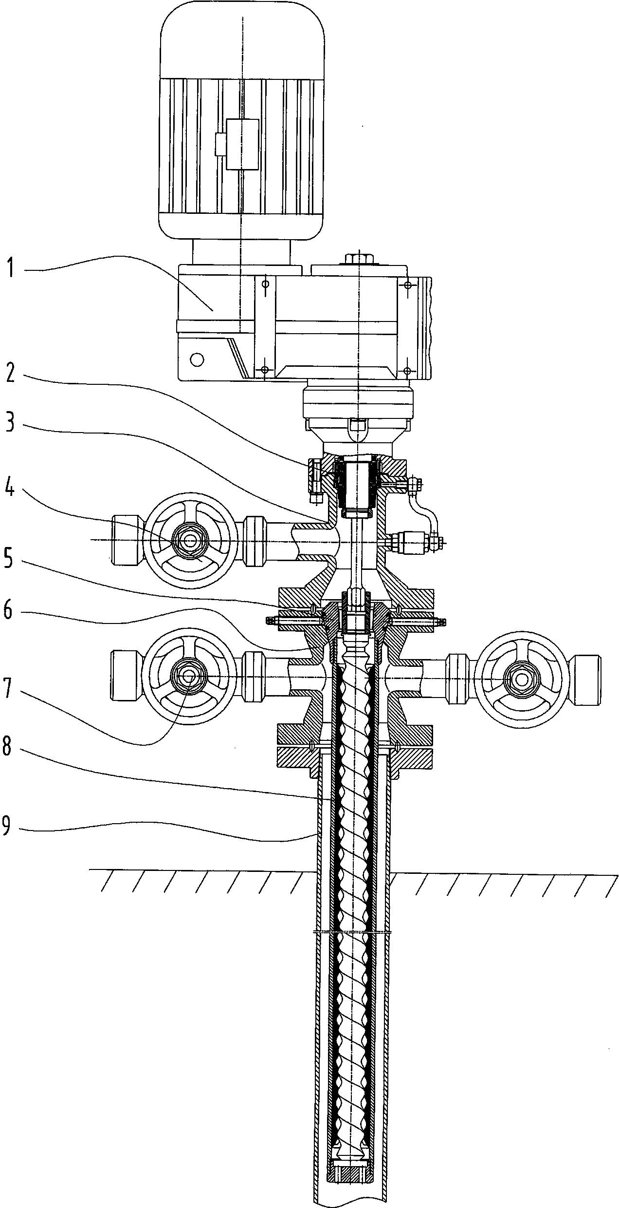 Single-screw boosting water injection pump