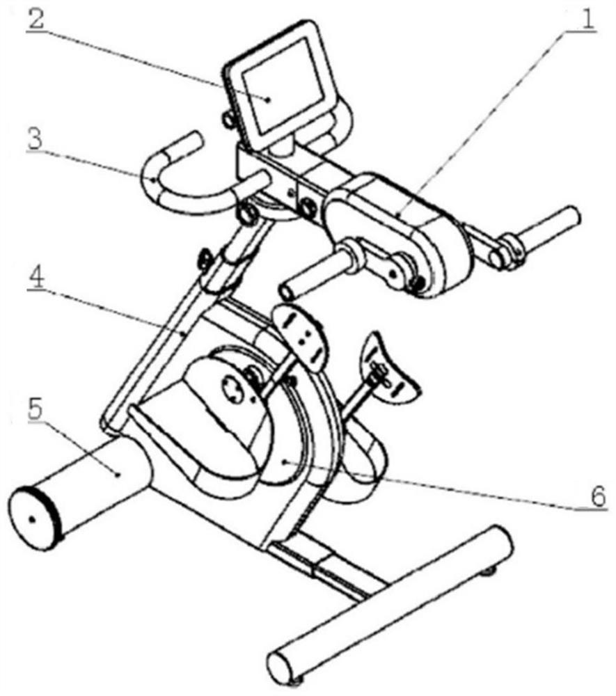 Control method of upper and lower limb rehabilitation training device