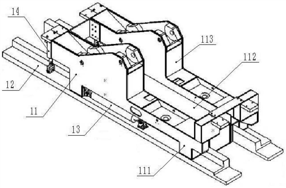 Alternate circulation self-moving track type hydraulic support in tunnel roadway