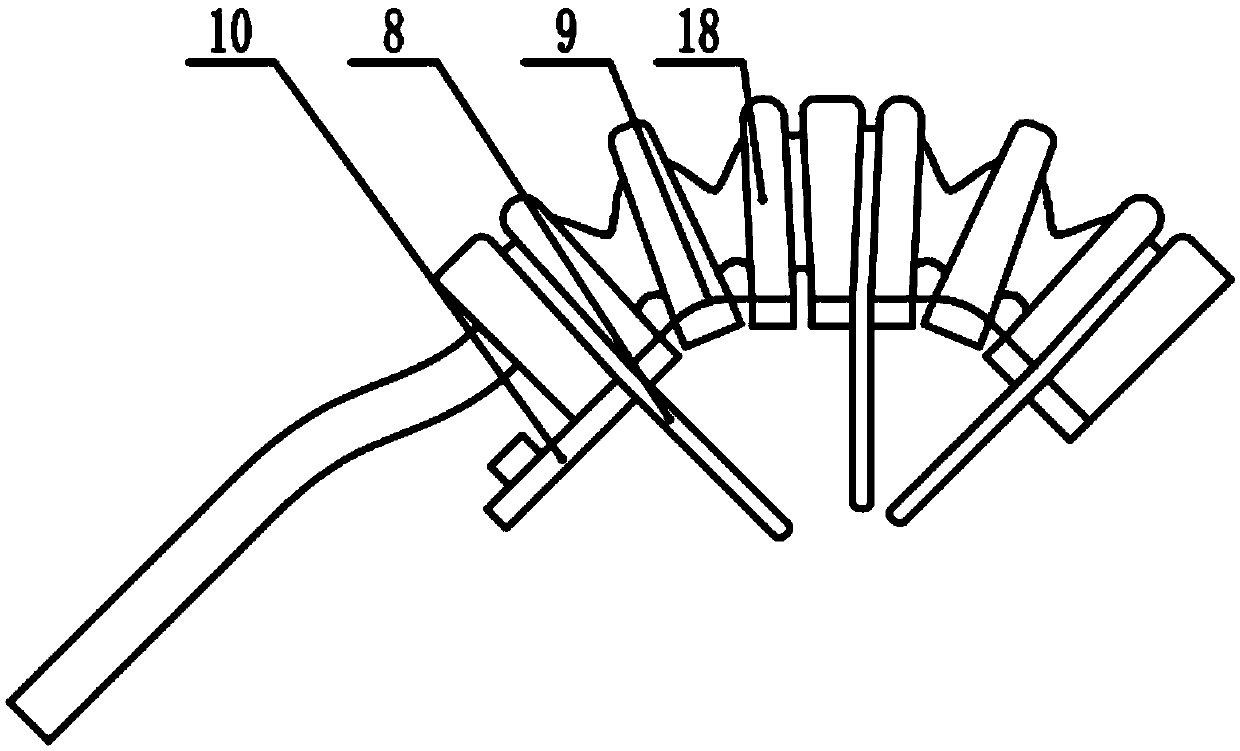 Rigidity-flexibility coupled extensible joint type soft exoskeleton glove and finger rehabilitation training method of rigidity-flexibility coupled extensible joint type soft exoskeleton glove