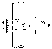 External screwing combined thread piece for fabricated structure