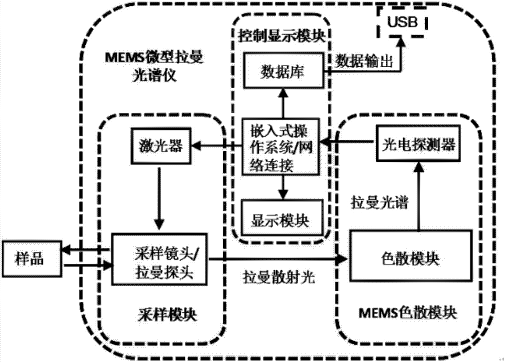 MEMS micro Raman spectrometer