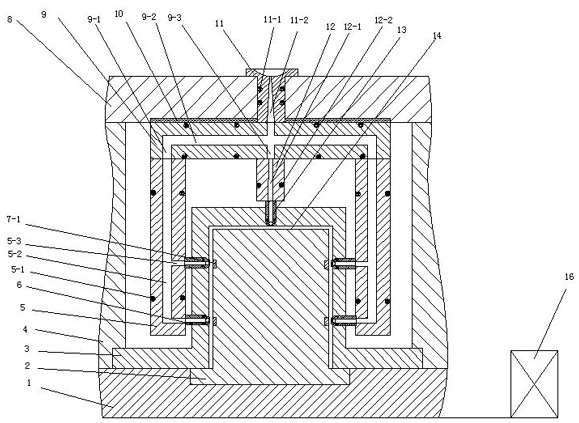 Plastic inspection well seat hot runner cascade type sequential injection molding device and machining method