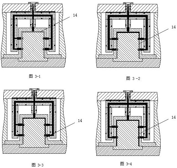 Plastic inspection well seat hot runner cascade type sequential injection molding device and machining method