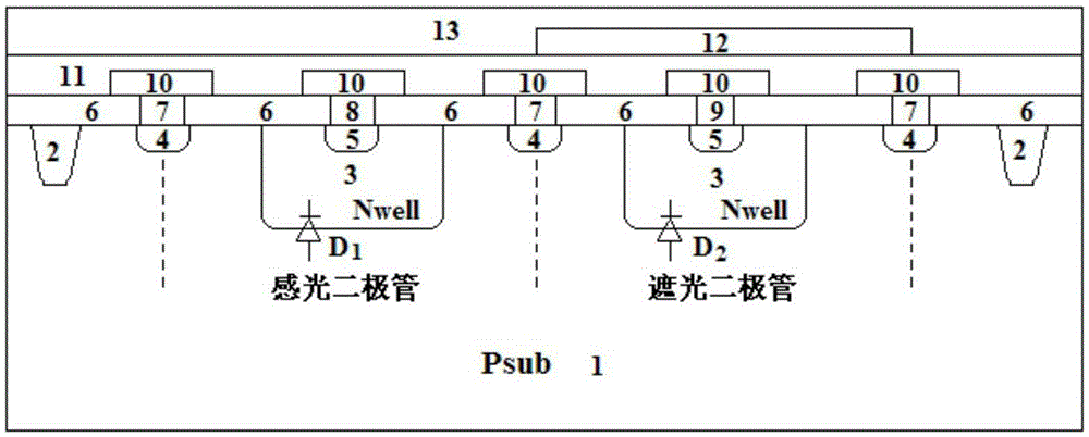 Photodetector with spatial modulation structure and its preparation method