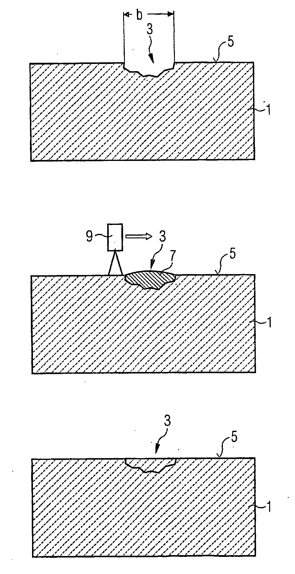 Process for Repairing a Component Comprising a Directional Microstructure by Setting a Temperature Gradient During the Laser Heat Action, and a Component Produced by Such a Process
