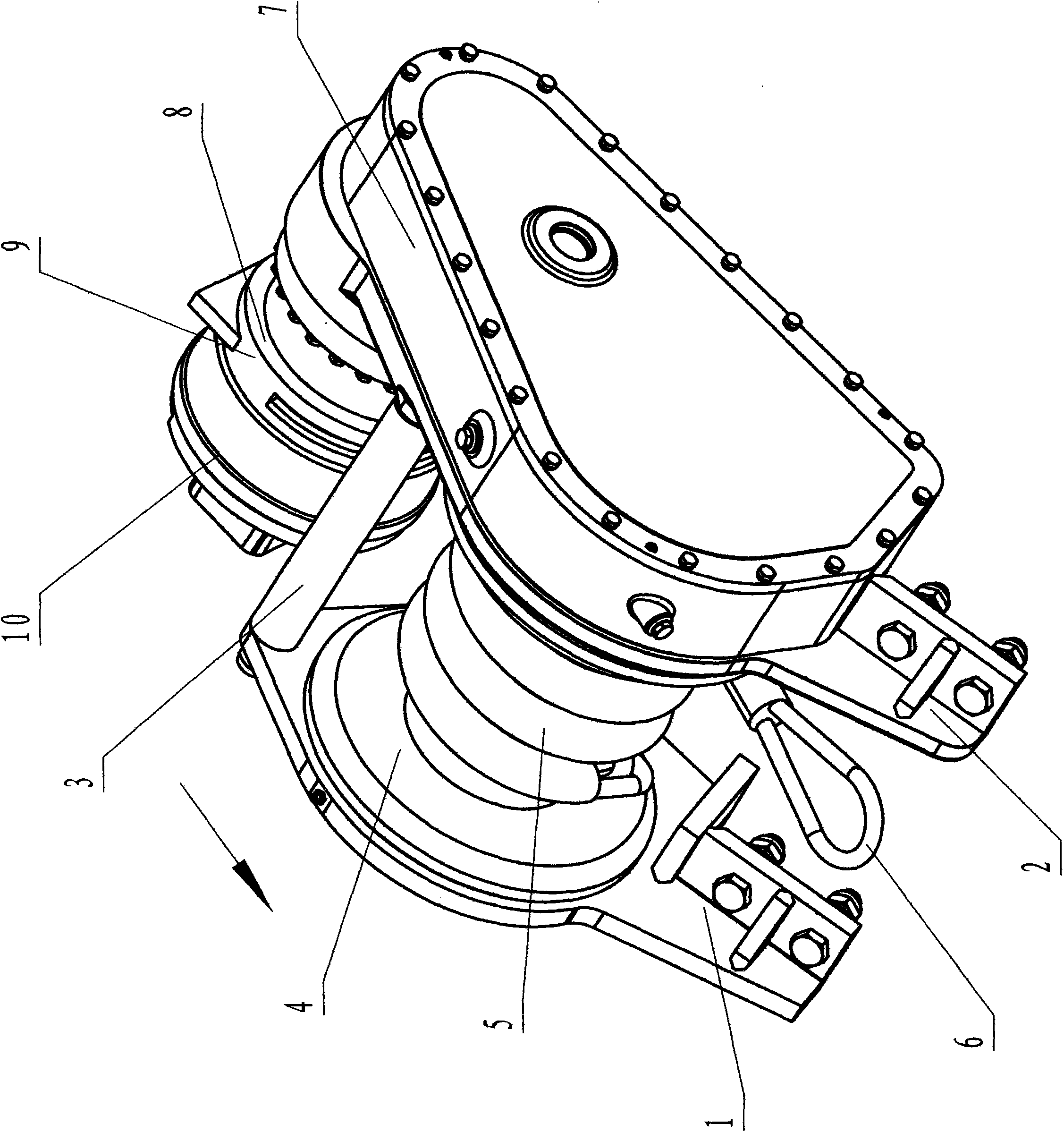 Vehicle-mounted explosion-proof hydraulic winch