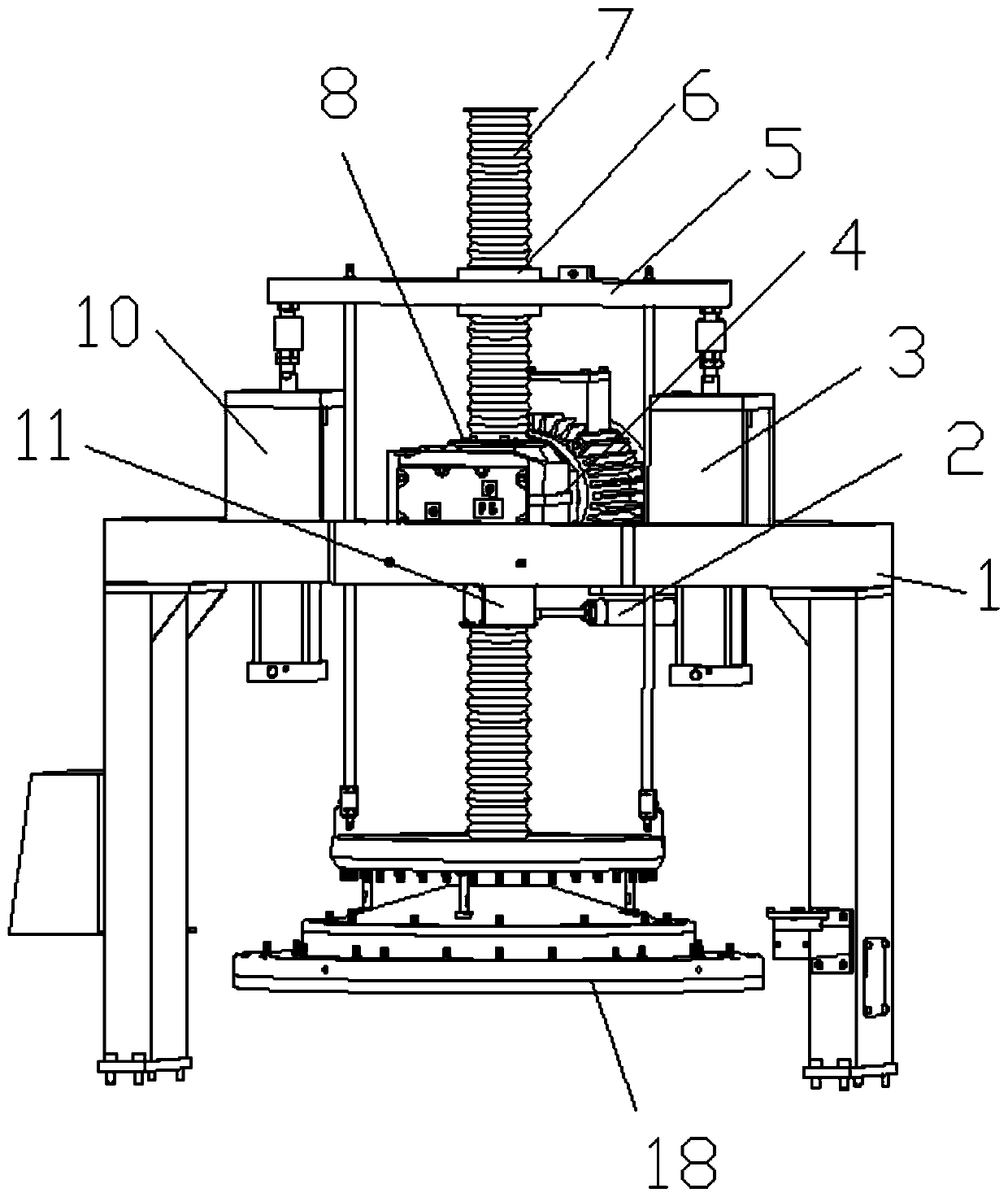Upper grinding mechanism with dynamic grinding function