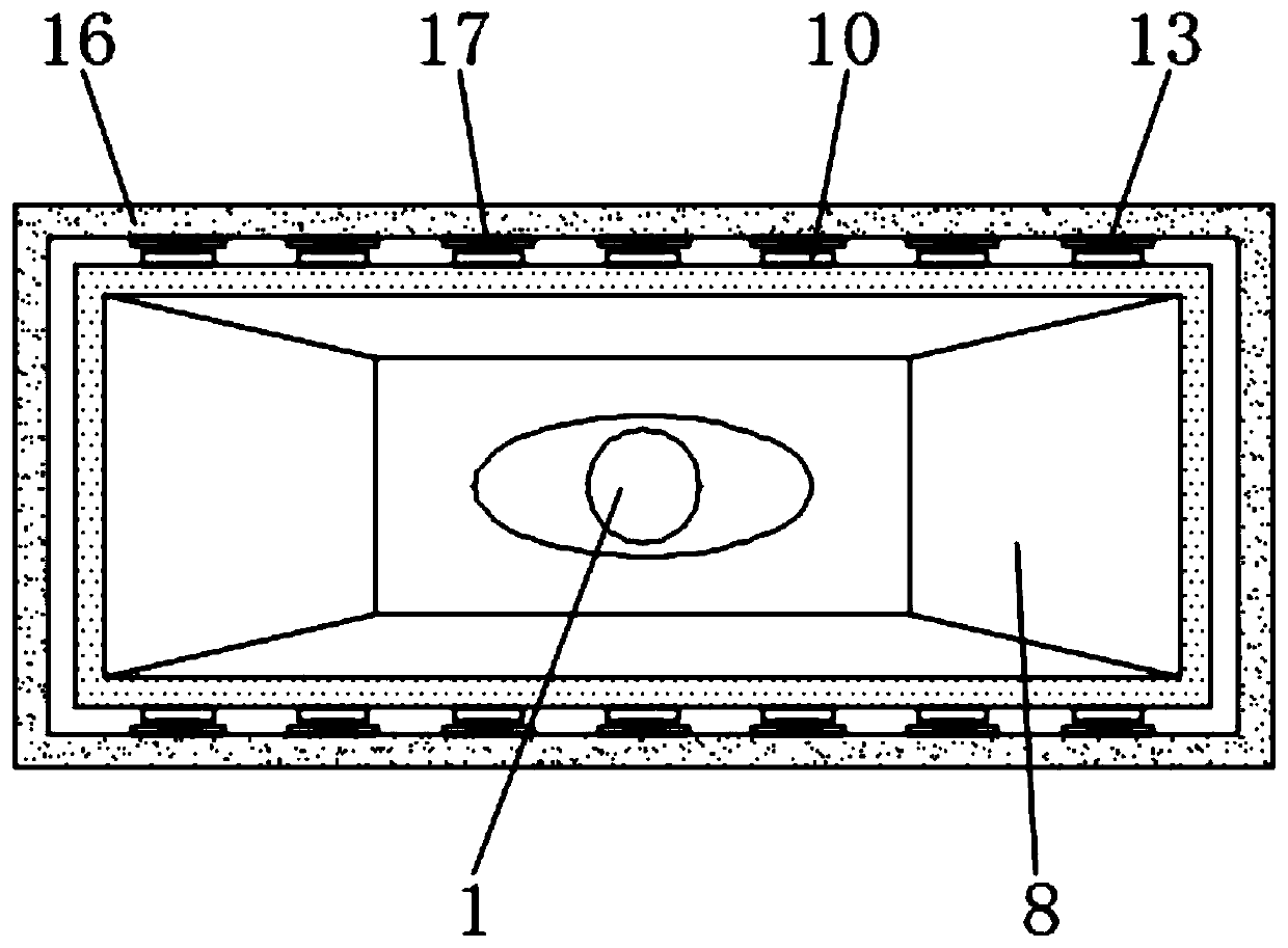 Automatic lubricating and cleaning device of numerical control processing machine tool