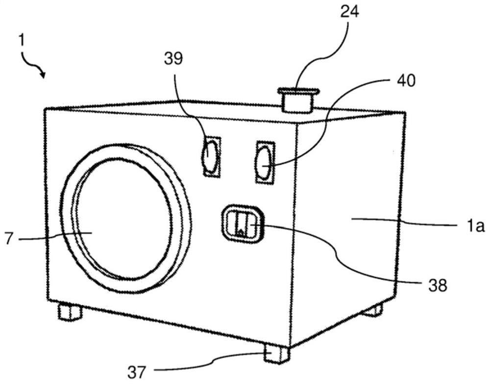 Portable machine and method for washing and drying cartridge cases for gun or rifle