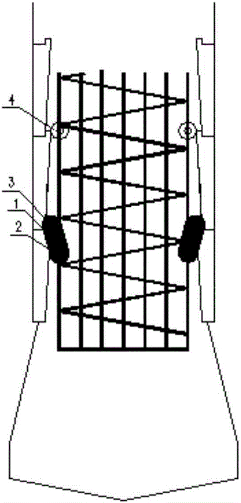 Simple reinforcement cage anti-floating device used for manual hole digging piles