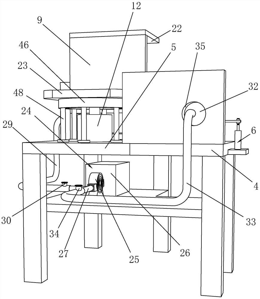 A drilling device for integrated stove stainless steel plate