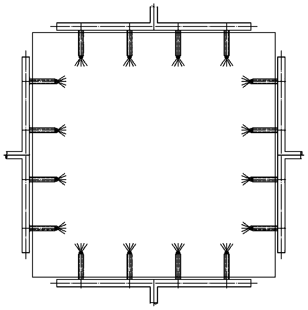 Secondary cooling steam white eliminating device for continuous casting