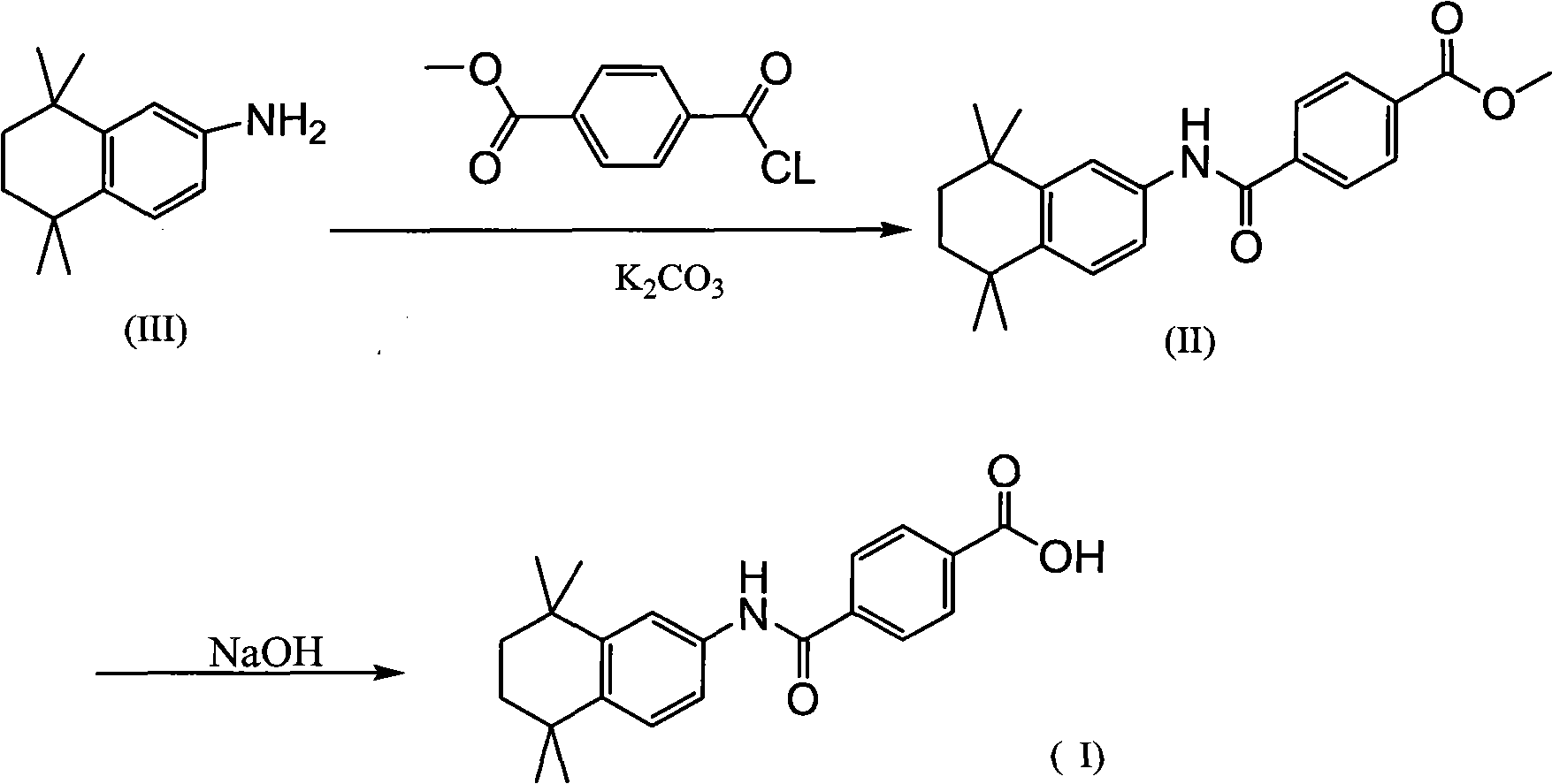 New process for synthesizing tamibarotene