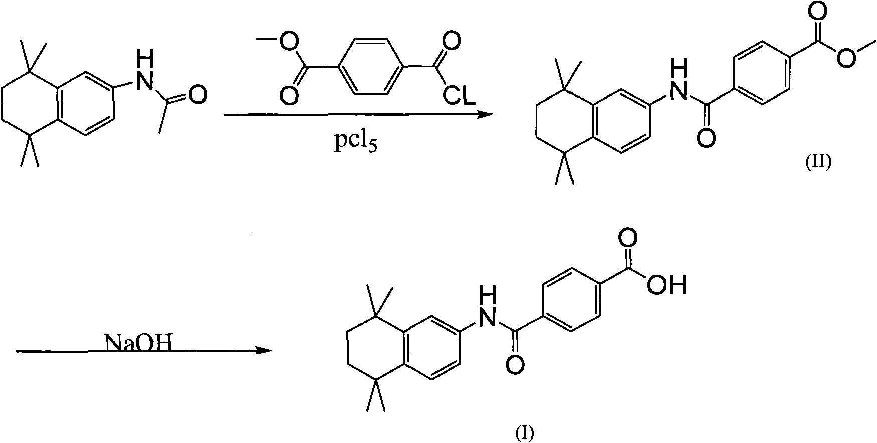 New process for synthesizing tamibarotene