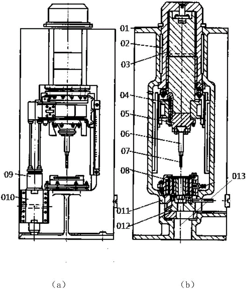 Multifunctional vertical metal extruding machine