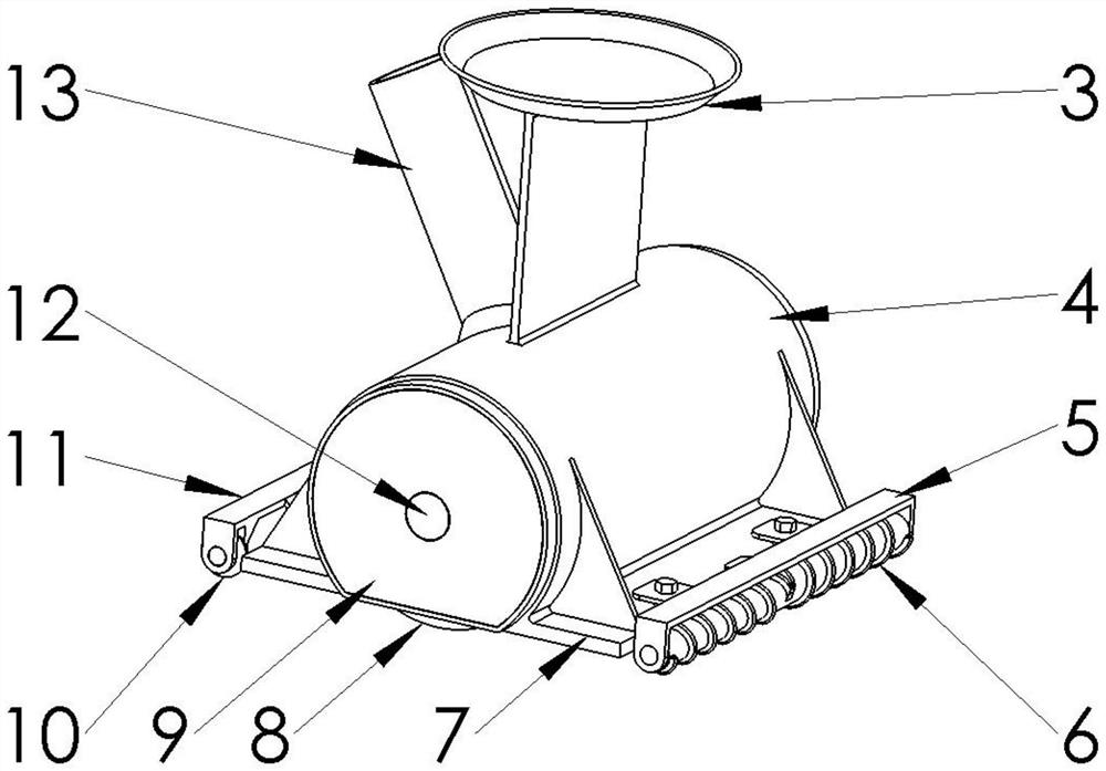 A road crack treatment device