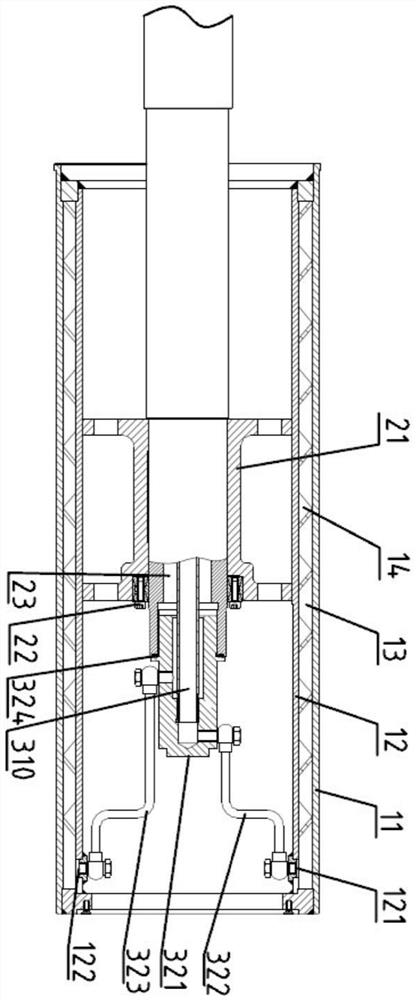 A cooling roller device for wire drawing tractor and its using method and application