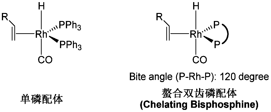 A kind of hydroformylation reaction method and catalyst using rhodium ruthenium double metal and tetradentate phosphine ligand