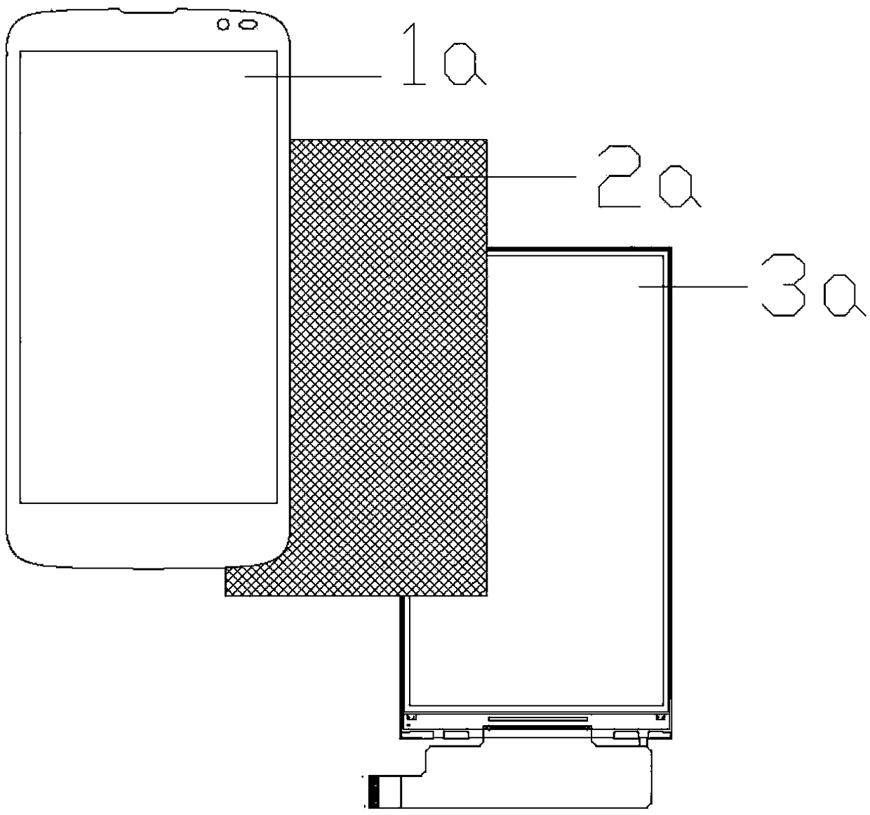 Mobile phone screen and manufacturing method thereof