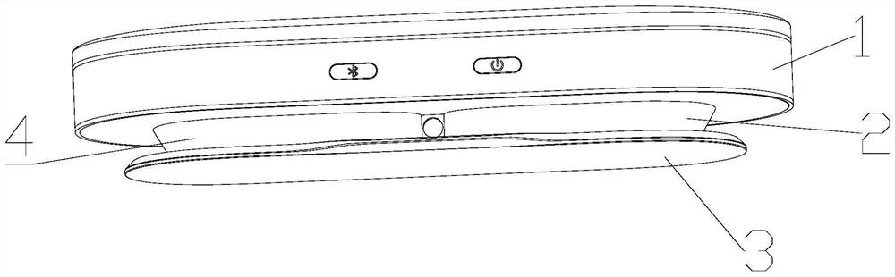 Line body storage structure and projection screen device