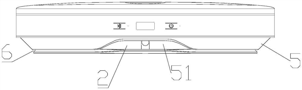 Line body storage structure and projection screen device